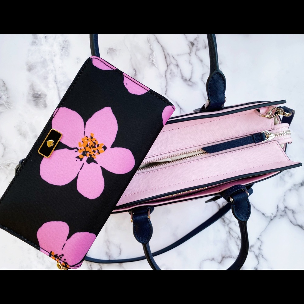 BUNDLE Kate Spade Satchel Wallet Floral - Picture 4 of 8